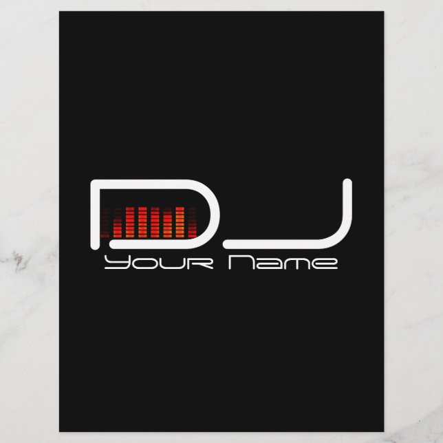 Prospectus 21,6 Cm X 24,94 Cm Flyer DJ Party (Devant)