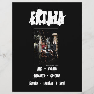 Prospectus 21,6 Cm X 24,94 Cm Flyer du groupe Extaza