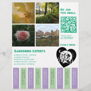 Prospectus 21,6 Cm X 24,94 Cm Flyer Fleurs Jardin 