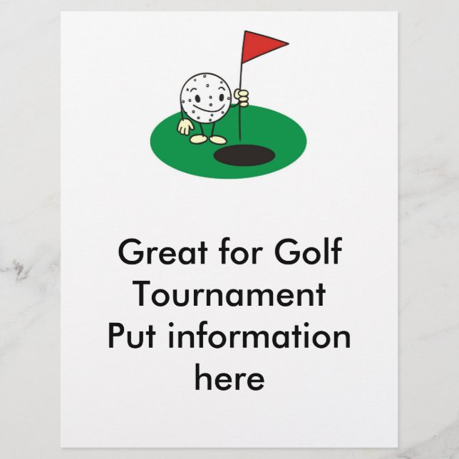 Prospectus 21,6 Cm X 24,94 Cm Flyer Golf (Devant)