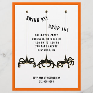 Prospectus 21,6 Cm X 24,94 Cm Flyer Halloween Open House