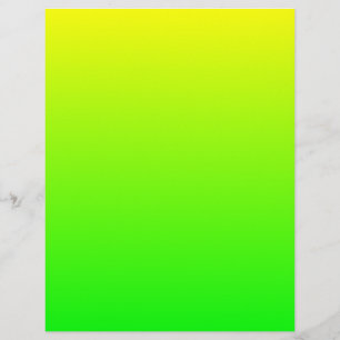 Prospectus 21,6 Cm X 24,94 Cm Flyer jaune à vert citron