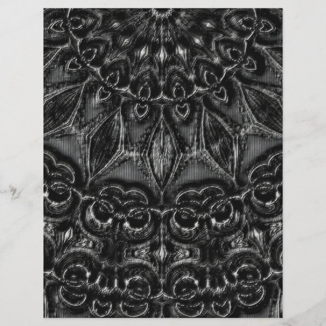 Prospectus 21,6 Cm X 24,94 Cm Flyer Mandala Charcharbon (Devant)