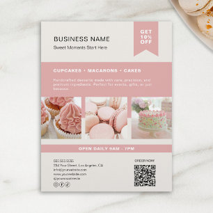 Prospectus 21,6 Cm X 24,94 Cm Flyer personnalisé de la Boulangerie QR