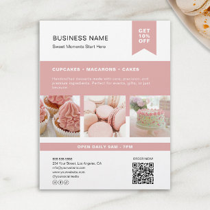 Prospectus 21,6 Cm X 24,94 Cm Flyer personnalisé de la Boulangerie QR