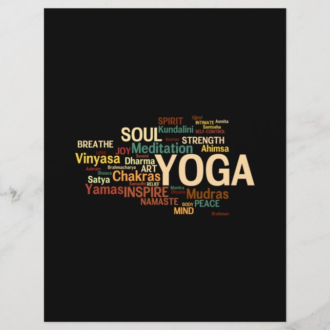 Prospectus 21,6 Cm X 24,94 Cm Flyer YOGA (Devant)