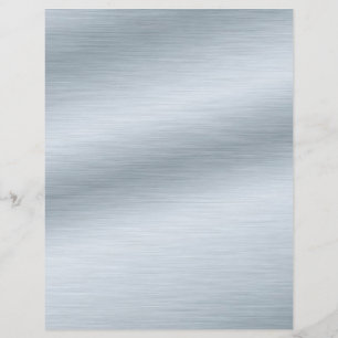 Prospectus 21,6 Cm X 24,94 Cm Fond d'art au look argent brossé