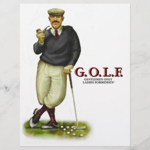 PROSPECTUS 21,6 CM X 24,94 CM G.O.L.F. GENTLEMEN SEULS LES DAMES INTERDITES