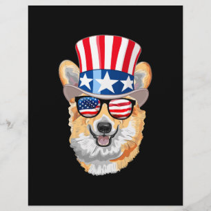 Prospectus 21,6 Cm X 24,94 Cm Gallois Corgi USA Drapeau Casquette lunettes 4 jui