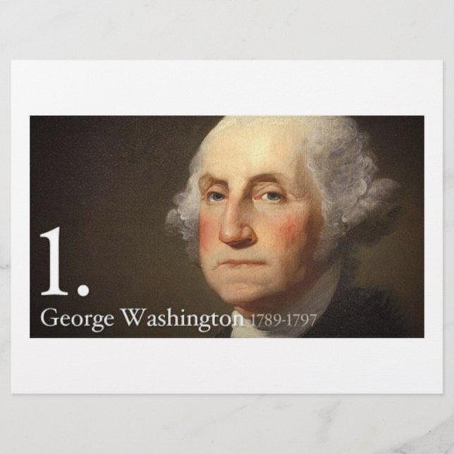 Prospectus 21,6 Cm X 24,94 Cm George Washington (Devant)