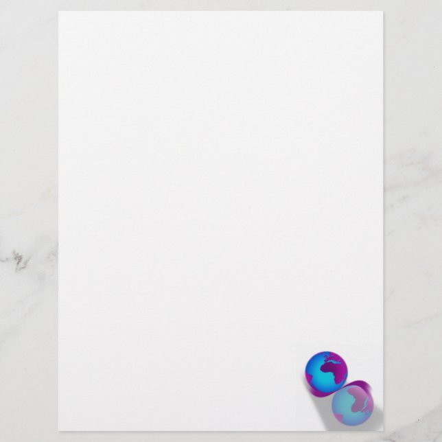 Prospectus 21,6 Cm X 24,94 Cm Globe Flyer (Devant)