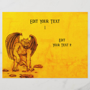 Prospectus 21,6 Cm X 24,94 Cm Golem Gargoyle