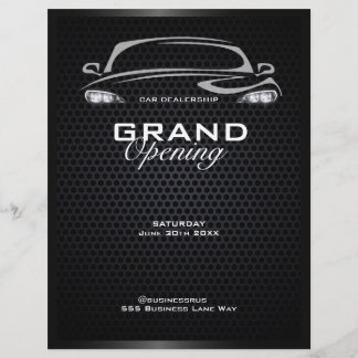 Prospectus 21,6 Cm X 24,94 Cm Grande ouverture de concessionnaire de voiture noi
