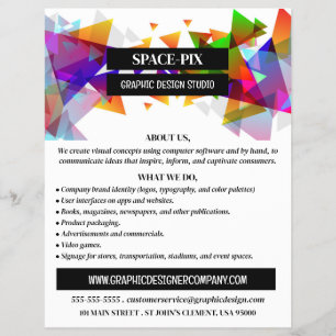 Prospectus 21,6 Cm X 24,94 Cm Graphique Triangle Design, Graphisme Design Advert