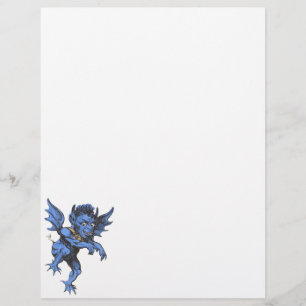 Prospectus 21,6 Cm X 24,94 Cm Halloween vintage, Malheur effrayant Gargoyle Demo