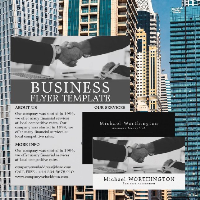 Prospectus 21,6 Cm X 24,94 Cm Handshake, Business & Finance Publicité (Créateur téléchargé)