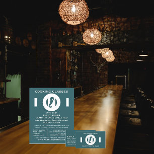 Prospectus 21,6 Cm X 24,94 Cm Hippocampe, Fruits de mer, Cuisines Classes Public