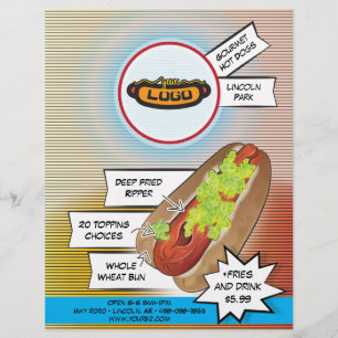 Prospectus 21,6 Cm X 24,94 Cm Hot Dog "Ripper"