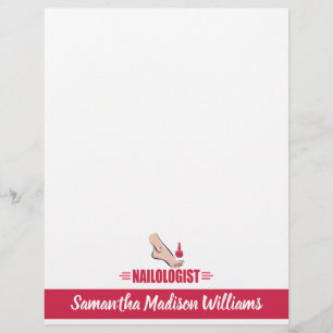 Prospectus 21,6 Cm X 24,94 Cm Humoristique Pedicure rose polonais ongle Salon