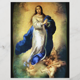 Prospectus 21,6 Cm X 24,94 Cm Immaculée Conception de la Vierge Marie - Murillo
