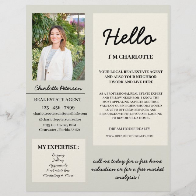 Prospectus 21,6 Cm X 24,94 Cm Immobilier Introduction Agriculture Promotion (Devant)