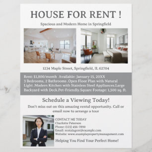 Prospectus 21,6 Cm X 24,94 Cm Immobilier Maison à louer