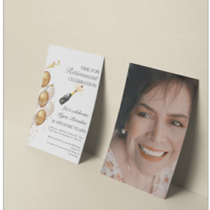 Prospectus 21,6 Cm X 24,94 Cm Invitation de la partie de retraite du budget phot