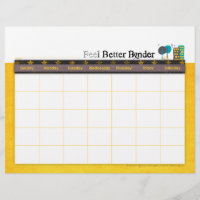 Jaune Cance Sentez-vous meilleur Classeur Calendri