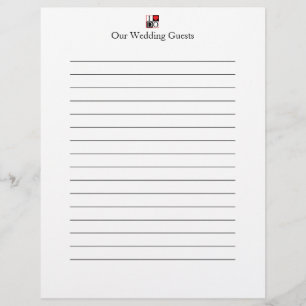 Prospectus 21,6 Cm X 24,94 Cm Je fais des pages de livres d'invités Mariages