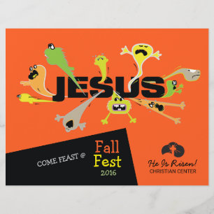 Prospectus 21,6 Cm X 24,94 Cm Jésus effrayant
