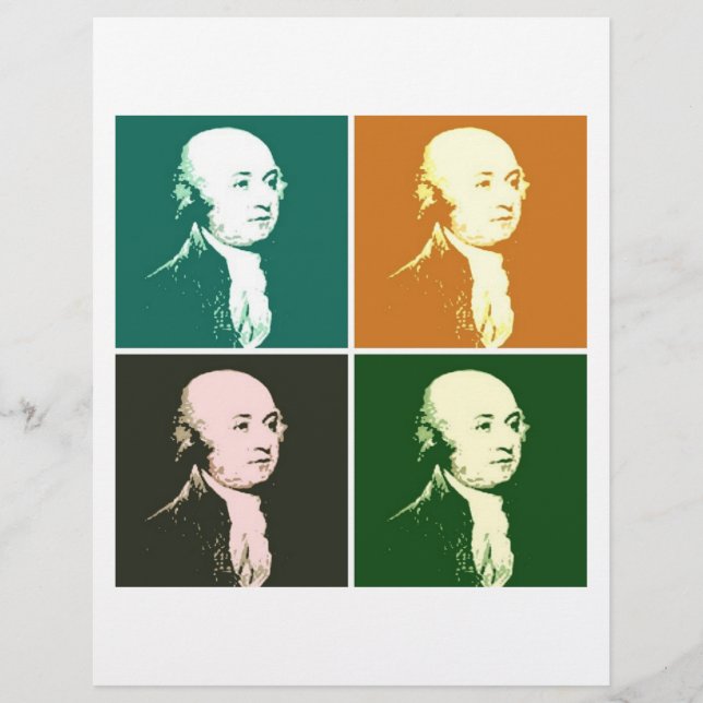 Prospectus 21,6 Cm X 24,94 Cm John Adams (Devant)