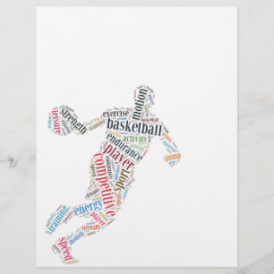 Prospectus 21,6 Cm X 24,94 Cm Joueur de basket-ball