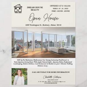 Prospectus 21,6 Cm X 24,94 Cm Journée portes ouvertes de biens immobiliers créat