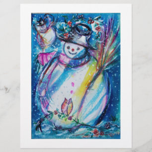 PROSPECTUS 21,6 CM X 24,94 CM LA NEIGE AVEC LA BOULE