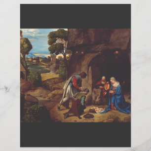 Prospectus 21,6 Cm X 24,94 Cm L'Adoration des bergers par Giorgione