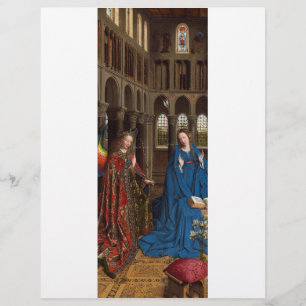 Prospectus 21,6 Cm X 24,94 Cm L'Annonciation de Van Eyck Premium Lumière Cathédr