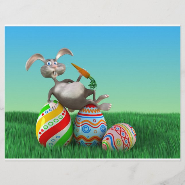 Prospectus 21,6 Cm X 24,94 Cm Lapin de Pâques (Devant)