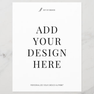 Prospectus 21,6 Cm X 24,94 Cm Large Flyer Printing 8.5x11" Business Flat Leaflet