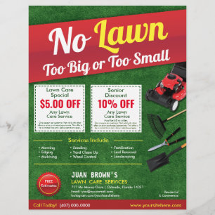 Prospectus 21,6 Cm X 24,94 Cm Lawn Care Landscaping Grass Cutting Template