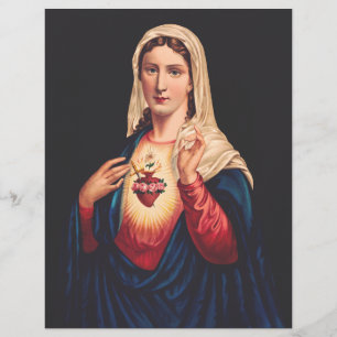 Prospectus 21,6 Cm X 24,94 Cm Le Coeur Immaculé de Marie
