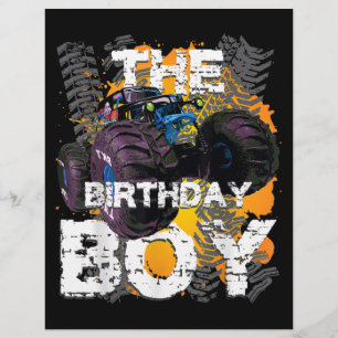 Prospectus 21,6 Cm X 24,94 Cm Le garçon d'anniversaire Monster Truck Famille ass