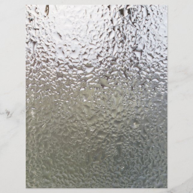 Prospectus 21,6 Cm X 24,94 Cm L'eau chute sur le verre (Devant)