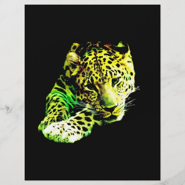 Prospectus 21,6 Cm X 24,94 Cm Leopard Flyer (Devant)