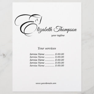 Prospectus 21,6 Cm X 24,94 Cm Lettre monogramme E Cheval en couleur noire