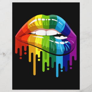 Prospectus 21,6 Cm X 24,94 Cm LGBT Rainbow Lip Gay pride