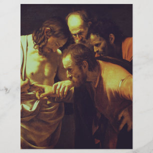 Prospectus 21,6 Cm X 24,94 Cm L'Incrédulité de saint Thomas par Le Caravage