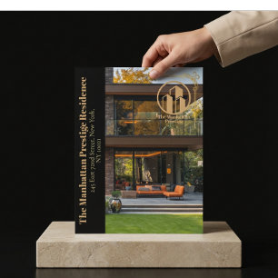 Prospectus 21,6 Cm X 24,94 Cm Liste de propriétés immobilières de luxe élégantes