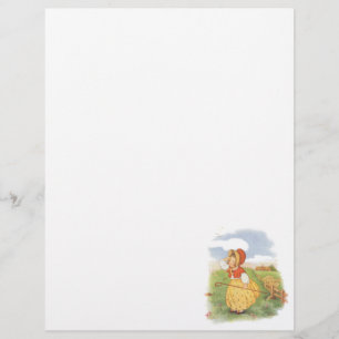 Prospectus 21,6 Cm X 24,94 Cm Little Bo Peep de la comptine de Mère l'Oie vintag