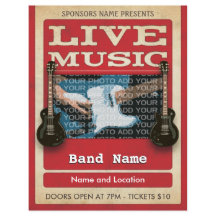 Live Music Band Photo Rouge