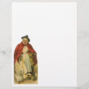 Prospectus 21,6 Cm X 24,94 Cm Livre d'histoires victorien vintage de Mère l'Oie